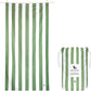 Dock & Bay Beach Towel - Quick Dry, Sand Free - Compact, Lightweight - 100% Recycled - Includes Bag - Cabana - Cayman Khaki - Extra Large (200x90cm, 78x35)