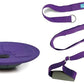 Dance, Cheerleading and Figureskating Trainer Stretching and Balance, 2 Pc. Set, Stretching, Disc Core Board and Flexibility Equipment Strap for Dance, Gymnastics, Turning, Stunt