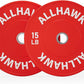 Colored Olympic Weight Plates, 2-inch Rubber Bumper Plate Set for Home Gym Barbell Weight Lifting and Strength Training