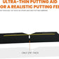 Dial In Golf Putting Alignment System – Master Alignment, Start Line & Impact | Eye, Stance & Putter Face Calibration | Compact Golf Aid w/High-Vis Sight Line String