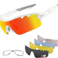 BangLong Polarized Sports Sunglasses Cycling Sun Glasses for Men Women with 5 Interchangeable Lenes for Running Baseball Golf