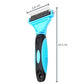 3-in 1 Dog & Cat Grooming Supplies- Self-cleaning Slicker Brush, Deshedding Rake Comb, And Finger Toothbrush For Dogs & Cats | Perfect For Pet Grooming Kit, Dematting And Dental Tool (blue)