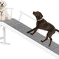 Onelike Wooden Dog Ramp for Bed with Removable Side Rail and Non-Slip Carpet, Stable Pet Ramp Stair for Couch Sofa for Small & Large & Senior Dogs, 60" Long Ramp White