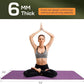 Yoga Mat Non Slip, Anti-Tear 3/16 Thick TPE Yoga Mats for Women and Men, 72"x24" Exercise & Fitness Mat with Carrying Strap, Workout Mats for Yoga, Pilates and Floor Exercise