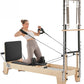 VEVOR Pilates Reformer Machine, Pilates Workout Equipment for Home Gym Studio Use, Pilates Bed with Dual Resistance- Spring & Cord, Reformer Set, Up to 400 LBS