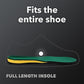 Spenco Polysorb Cross Trainer Athletic Cushioning Arch Support Shoe Insoles, Green, Women's 11-12.5/Men's 10-11.5