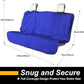 Back Seat Cover for Car Trucks Van SUV,Waterproof Rear Bench Towel Seat Covers for Dogs and Kids,Automotive Backseat Protector (Blue)