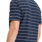 Rouen Mens Golf Shirt Moisture Wicking Dry Fit Performance Stripe Casual Collared Short Sleeve Golf Polo Shirts for Men