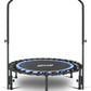 Newan 40" Silent Mini Trampoline with Adjustable Handle Bar Fitness Trampoline Bungee Rebounder Jumping Cardio Trainer Workout for Adults - Max Limit 330 lbs