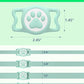 IP68 Waterpoof Dog Airtag Holder, Stretchy Silicone Full Body Covered Apple Air Tag Holder for Dog Cat Collar Fit All Width Collar (Green, 1 Pack)