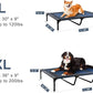 petizer 48" Elevated Dog Bed for Extra Large Dogs, Outdoor Dog Cot Waterproof, XXL Dog Bed with Supporting Bars - Up to 200 LBs, Washable Breathable Raised Cooling Pet Bed, Indestructible, X-Large