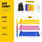 Resistance Bands, Exercise Bands, Physical Therapy Bands for Strength Training, Yoga, Pilates, Stretch Elastic Band with Different Strengths, Workout Bands for Home Gym