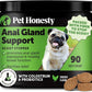 Dog Scoot Stopper - Complete Anal Gland Support with Fiber, Prebiotics & Probiotics - No Scoot for Dogs (90 ct)