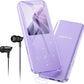 32GB MP3 Player with Bluetooth 5.3, AGPTEK A09X 2.4" Screen Portable Music Player with Speaker Lossless Sound with FM Radio, Voice Recorder, Supports up to 128GB, Purple