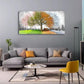 Canvas Prints Wall Art Decor Large Four Seasons Tree Picture 1 Panel Spring Summer Autumn Winter Tree Painting Artwork for Dining Room Kitchen Home Decor Stretched and Framed Ready to Hang