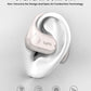 Open Ear Headphones,Wireless Bluetooth 5.3 Air Conduction Open Earbuds,Comfort & Secure Fit ,Powerful Bass,Clear Calls,30H Playback,Light Weight Sports Headsets with Ear-Hook for Workout,Running,Beige