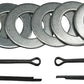4 Pcs 5" X 3" Boat Trailer Wobble Rollers Polyurethane Mounting Hole Diameter 3/4"