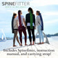Spinefitter by Sissel, Back Stretcher, Back Cracker for Upper & Lower Back Relief, Spine Decompressor, Spinal Decompression for Back Relief, Posutre Corrector, Ideal for Pilates & Yoga, Black
