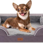 Comfort Expression Small Dog Beds Waterproof Orthopedic Foam Dog Sofa Beds for Small Dogs Comfy Pet Bed with Washable Removable Cover & Non-Slip Bottom(X-Small,Purple)