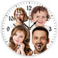 Generic Custom Wall Clock Personalized Clocks with Photo Text Logo Customize Gifts for Kitchen Bathroom Home Creative, 12inch-30cm