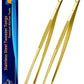 JETKONG 2 Pcs 14-Inch Cooking Tweezers Extra Long Stainless Steel Food Tweezers Kitchen Tweezer Tongs (Gold)
