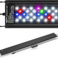 Led Aquarium Light for Plants-Full Spectrum Fish Tank Light with Timer Auto On/Off, 30-36 Inch, Adjustable Brightness, White Blue Red Green Pink LEDs with Extendable Brackets for Freshwater