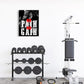OTINGQD Inspirational Gym Wall Decor,Fitness Quotes Wall Art,No Pain No Gain Canvas Wall Decor for Home Gym