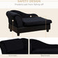 PawHut Luxury Fancy Dog Couch with Hidden Storage, Small Dog Sofa Bed with 2" Soft Foam, Modern Pet Furniture for Puppies & Little Breeds, Black