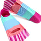 Kids Swim Fins,Short Kids Fins Youth Swimming Flippers for Lap Swimming Training for Children Girls Boys Beginners