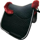 Woolous Dressage Saddle Pad, English Saddle Pad with Sheepskin Trim, Lambskin Wool Fleece Lining, Square Saddle Pad for Equestrian Riding, Comfortable & Shock Absorbing