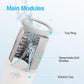 ALL FOR PAWS Low Noise Automatic Dog Paw Cleaner Electric Dog Paw Washer Cup for Dog Muddy Claws, USB Rechargeable Pet Foot Washer for Small and Medium-Sized Dogs