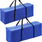 Sports Duffle Bag - Extra Large Travel Duffel Luggage Bag with Upgrade Zipper, Sturdy & Water Resistant Big Storage Bag for Christmas Tree (Blue 47inch 2Pack)