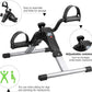 Folding Pedal Exerciser, Mini Under Desk Bike - Portable Foot Hand Cycle Peddler Machine Bicycle Exerciser for Arm Leg While Sitting