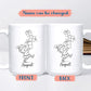 Elf With Box Coffee Mug Gift For Men Boy Grandson Christmas, Personalized Name Kids Accent Teacup, Customized Elf Travel Coffee Cup Gift For Nephew on Birthday Christmas, Elves White Mug 11 Oz 15 Oz