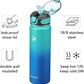 Enerbone 24 oz Insulated Water Bottle, Stainless Steel Bottle with Carrying Strap, Double-Wall Vacuum Insulation Design, Leakproof Sports Bottle with Straw, Keep Drinks Cold or Hot for Hours
