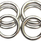 ZooBoo 2pcs Wing Chun Stainless Steel Training Rings (Pair) – Yeung Sau & Sticky Hand Strength Training for Wing Tsun, Siu Lum, and Kung Fu Practitioners