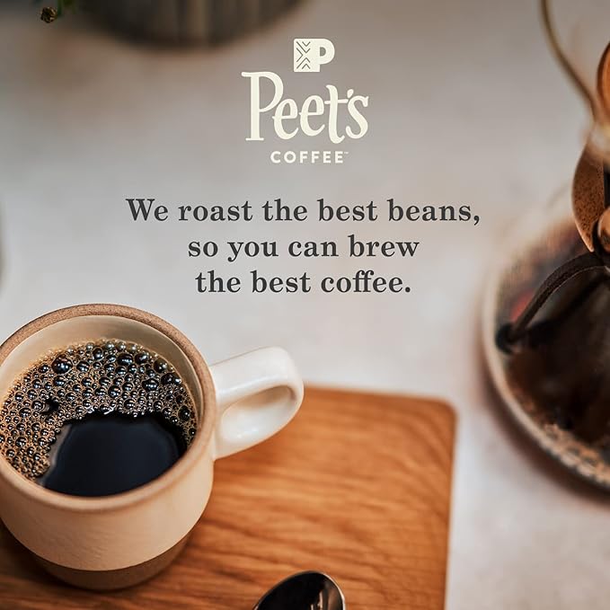 Peet's Coffee, USDA Organic Dark Roast Ground Coffee - French Roast 18 Ounce Bag