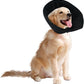 Adjustable Dog Cat Cone,Soft Recovery Cat Cone Collar,Dog Protective Collar for Cats,Puppy and Dogs,Black,Large