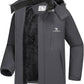 CAMEL CROWN Men's Winter Coat Waterproof Ski Jacket Fleece Lined Windproof Raincoat for Snow Outdoor Hiking Mountain