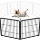 FXW Rollick Unleashed Dog Playpen for Indoor, Yard, RV Camping, 24 inch 2 Panels for Small and Puppy Dogs, Black│Patented