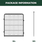 FXW Rollick Unleashed Dog Playpen for Indoor, Yard, RV Camping, 32 inch 4 Panels for Small and Medium Dogs, Black│Patented