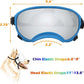 Medium Dog Sunglasses with Adjustable Strap UV Protection, Winproof Dog Puppy Sunglasses, Suitable for Medium Dog Pet Glasses, Dogs Eyes Protection,Soft Dog Goggles