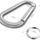 sprookber 3" Aluminum Carabiner D Ring, Caribeener Clips, Spring Snap Hook for Keychain Clip, Set of 10