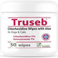 Chlorhexidianes Wipes for Dogs, Cats and Horses (Made in U.S.A) (USA) (Ketoconazole & Chlorhexidine Wipes, 50 Count)