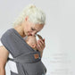 Ergonomic Baby Carrier for Newborns to Toddlers, Skin-Friendly and Soft Front Baby Carrier Wrap, Easy Breastfeeding, Lightweight and Breathable, Perfect Baby Shower Gifts (Dark Grey)