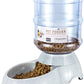 Flexzion Gravity Pet Feeder Food Dispenser (6-12 lb Size) Automatic Replenish Dry Food Storage Container Bowl for Small Medium Breed Dog Cat Animal Feeding Watering Fountain Supplies