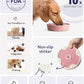 LE TAUCI Ceramic Slow Feeder Dog Bowls Small Breed, 0.6 Cups Dog Food Dish for Fast Eaters, Puzzle Bowl for Small Dogs and Cats,Pink Bloom