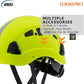 LOHASPRO Hard Hats Construction Safety Helmet ANSI Z89.1 Approved OSHA Hardhat Vented Men Worker Neon Green Hard Hat with Chin Strap Tree Climbing Rescue Arborist Helmet (P3 Lime)