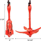 Boat Anchor 3.5 lb Folding Anchor, Grapnel Anchor Kit for Kayaks, Canoes, Paddle Boards