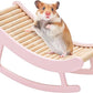 Hamster Climbing Toys - Wooden Ladder for Hmaster Bridge Guinea Pig Enrichment Toy Interactive Hamster Cage Accessories for Chinchilla, Rat, Gerbils, Mice and Small Animals